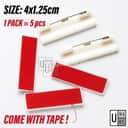 Name Tag Pin Backs with Tape (5pcs) view 2
