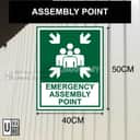 Emergency Assembly Point Sign view 3