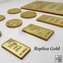 Replica Gold Dinar & Gold Bar (Acrylic) view 3