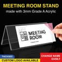 Acrylic V-Shape Desk Label Holder view 2