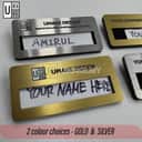 Stainless Steel Embossed Reusable Name Tag view 3