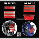 Motorcycle License Plate Bracket (Screwless) view 2