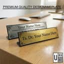L-Shape Desk Name Plate (Metallic Acrylic) view 3