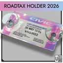 Colour-Changing Acrylic Road Tax Holder view 2