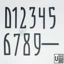 Black Acrylic Door Number Plaque (10cm) view 2
