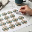 Label Sticker Matte Lam 100micron view 2