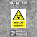 Biohazard Warning Sign (Biohazad) | Biological Hazard Signage — 1.5mm PVC HIPS view 2
