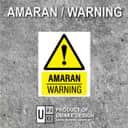 General Warning Sign (Amaran) | Caution Hazard Signage — 1.5mm PVC HIPS view 2