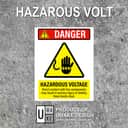 Danger Hazardous Voltage Sign (Voltan Berbahaya) | Live Components Electrical Warning Signage — 1.5mm PVC HIPS view 2