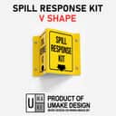 Spill Response Kit (Kit Tumpahan) Projecting Sign | L-Shape / V-Shape Acrylic Safe Condition Signage view 2