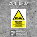 Tow Away Zone Warning Sign (Amaran Zon Tunda) | Caution No Unauthorised Parking Signage — 1.5mm PVC HIPS view 2