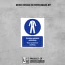 Wear Protective Clothing Mandatory Sign (Gunakan Pakaian Pelindung) | PPE Safety Signage — 1.5mm PVC HIPS view 2