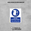 Wear Welding Shield Mandatory Sign (Gunakan Pelindung Kimpalan) | PPE Safety Signage — 1.5mm PVC HIPS view 2