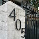 Zinc Alloy Floating House Number Letters Big Modern Door Number Alphabet Home Outdoor 5 In.black Numbers Address view 3