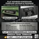 3D Crystal Car Number Plate | Nombor Plat Kereta Kristal Timbul Custom (No Flat Acrylic) view 3