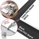 5mm PVC Foam Board Sheet | Waterproof White & Black (Custom Cut) view 2