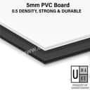 5mm PVC Foam Board Sheet | Waterproof White & Black (Custom Cut) view 3