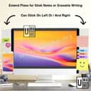 Acrylic Monitor Memo Board | Computer Side Notes Board with Phone Holder view 3