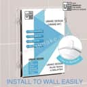 Acrylic Window Sign Holder with 4 Suction Cups | Clear Glass Display Frame (A4 A5 A6) view 3