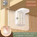 Self-Adhesive Shelf Support Bracket | Cabinet Holder Hook (No-Drill Clip) view 2