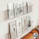 Clear Acrylic Wall Shelf | Wall-Mounted Floating Magazine Rack & Bookshelf Display Organizer view 2