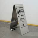 Customized Stainless Steel A-Frame Sign | Floor-Standing A-Type Display Board (304 Grade) view 2