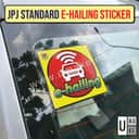 E-hailing Car Sticker (JPJ Certified Size) | Windscreen Sticker for Grab & inDrive Drivers view 2