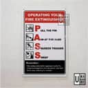 Fire Extinguisher PASS Instruction Sign | EG Steel Safety Signage (Cara Pakai Alat Pemadam Api) view 3
