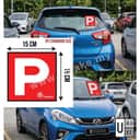 P & L License Sticker for Car & Motor | JPJ-Approved Size (Pelekat P / L License Kereta & Motor) view 3