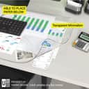Transparent PVC Desk Mat | Large Mouse Pad Keyboard Surface Protector (2mm Clear, Alas Meja) view 2