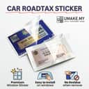 Roadtax Sticker (Transparent) | Puspakom Windscreen Sticker Cukai Jalan (Pelekat Cermin) view 2