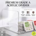 Acrylic Shelf Divider | Supermarket Retail Shelf Separator Baffle (3mm Grade A) view 2