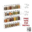 Clear Acrylic Spice Rack | Kitchen Seasoning Storage Holder (Rak Rempah Dapur) view 3