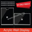 Acrylic Wall Display Frame (Slot-In) view 2