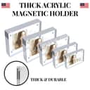 Magnetic Acrylic Photo Frame Desk & Wall Display - Custom Size view 2