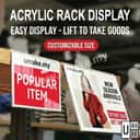 Acrylic Pricetag or Label Custom Size view 2