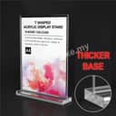 Acrylic Paper Display Stand Counter - T shape display (A3,A4,A5,A6 or Custom Size) view 3