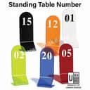 Standing Acrylic Table Numbers Set | Restaurant, Hawker & Event (Nombor Meja) view 2