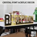 Custom Crystal Acrylic Name Block view 2