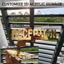 Custom Crystal Acrylic Name Block view 3