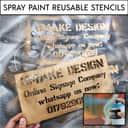 Transparent Stencil Plate Custom (for easy coordinate on wall or floor) view 2