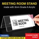 Acrylic V Shape Stand / A Shape Paper Stand (for name & position display) view 2