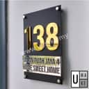 Premium 3D Acrylic House Number Plate view 3