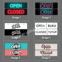 Printed Open/Close Sign (Neon Effect) view 3