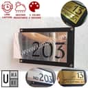 Minimalist 3D Acrylic House Number Plate view 3