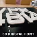 UMAKE NOMBOR PLAT MOTOR CRYSTAL 3D (ACRYLIC LASER CUT KRISTAL PLAT MOTO EX5) view 2