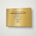 Opening Ceremony Stainless Steel Plaque view 1