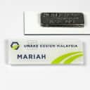 Reverse UV Print Acrylic Nametag view 2