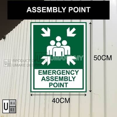Emergency Assembly Point Sign in Malaysia: Meaning, Size and Where to Put It