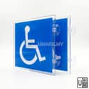 Acrylic OKU In-Car Sign with Suction Cup (2pcs) view 1